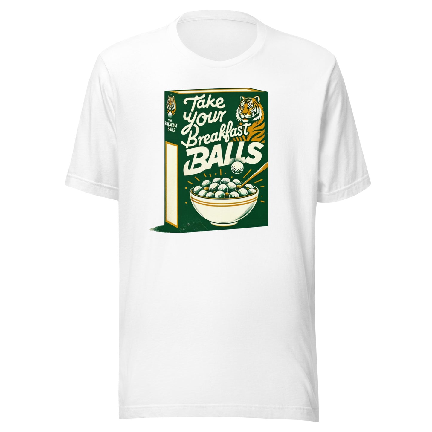 Take Your Breakfast Balls Golf Balls Tiger Unisex t-shirt