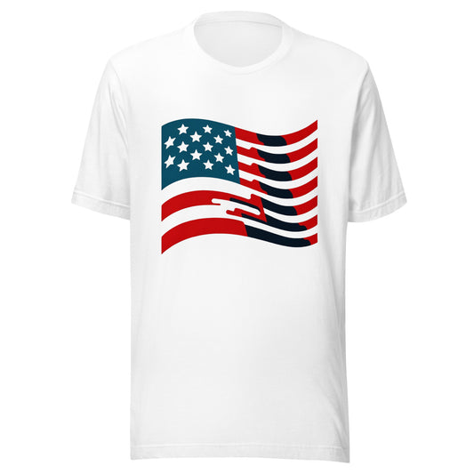 American Flag USA Minimalist Unisex t-shirt