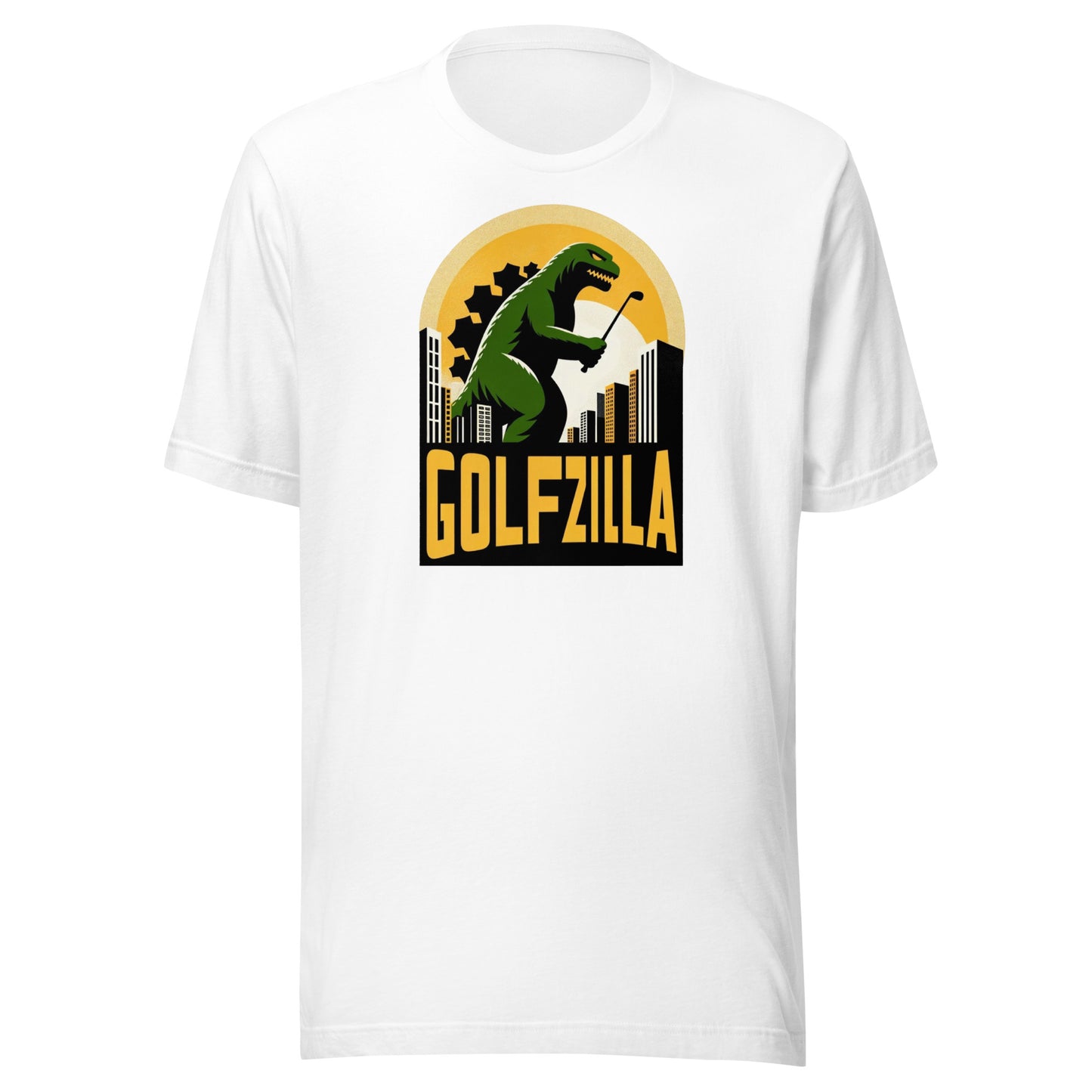 Golfzilla Monster Golfer Golf Unisex t-shirt