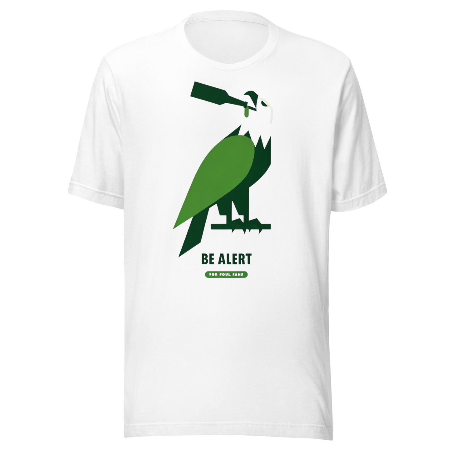 Majestic Drinking Eagle "Be Alert for Foul Fans" Graphic Tee - Unisex