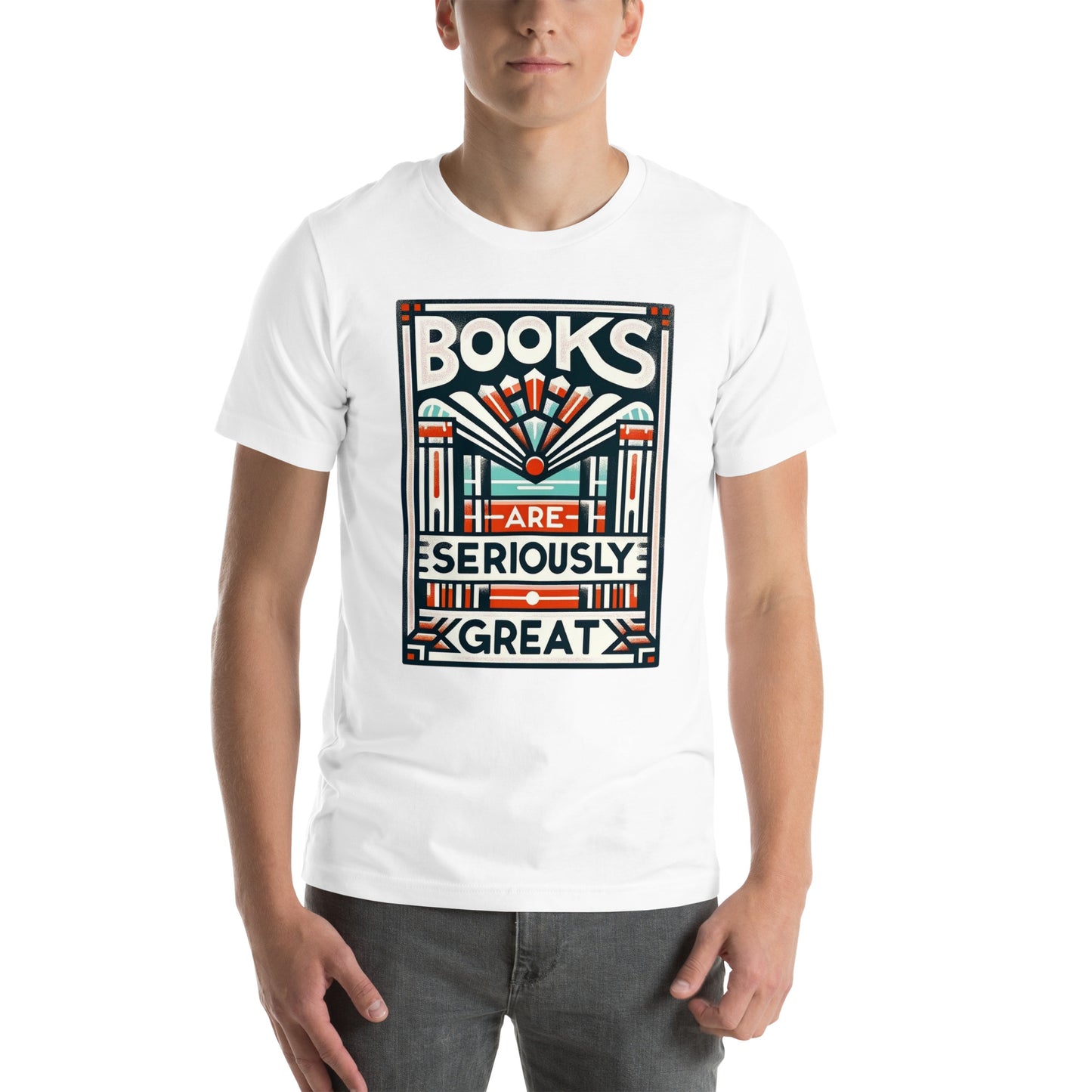 "Books Are Seriously Great" Graphic Unisex t-shirt