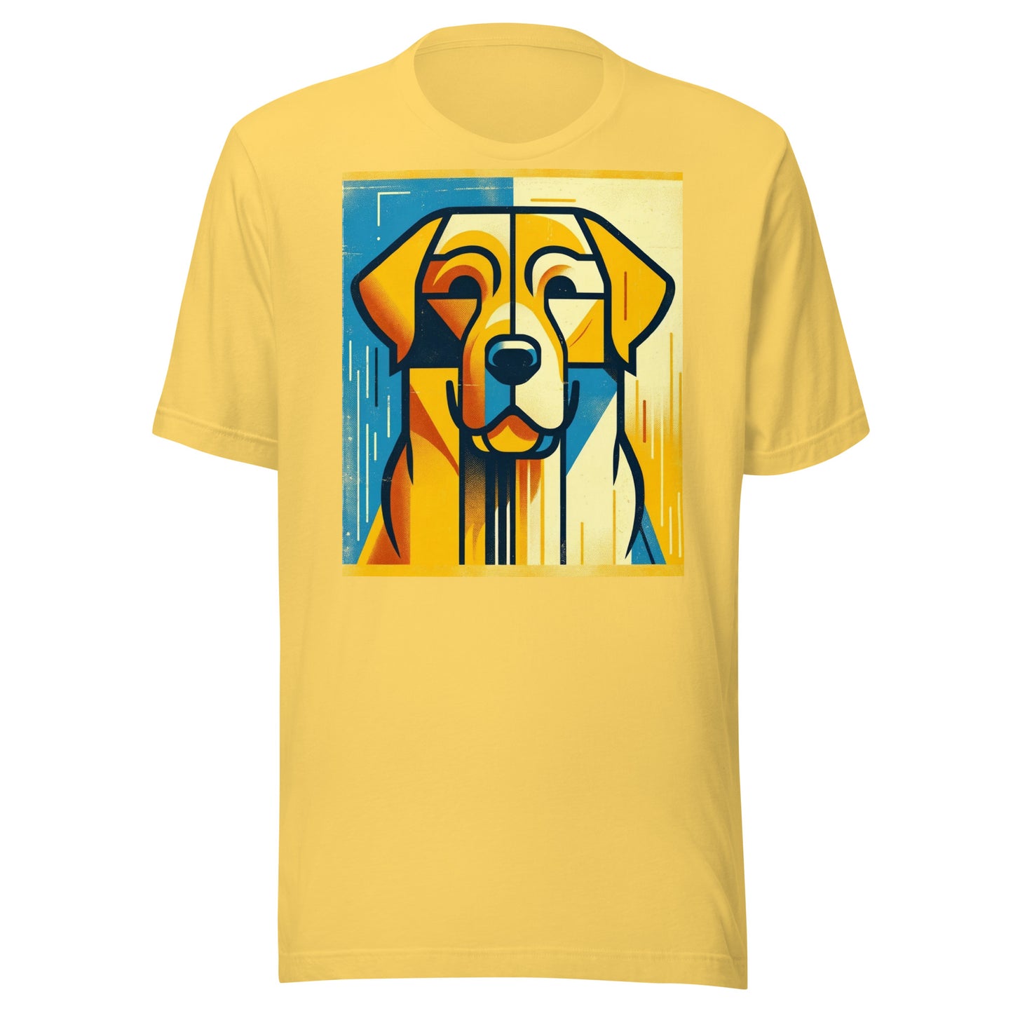 Iron Paws: Labrador Dog Gaze - Mellow Yellow Serenity Unisex t-shirt