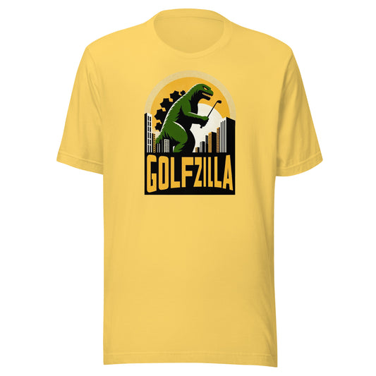 Golfzilla Monster Golfer Golf Unisex t-shirt