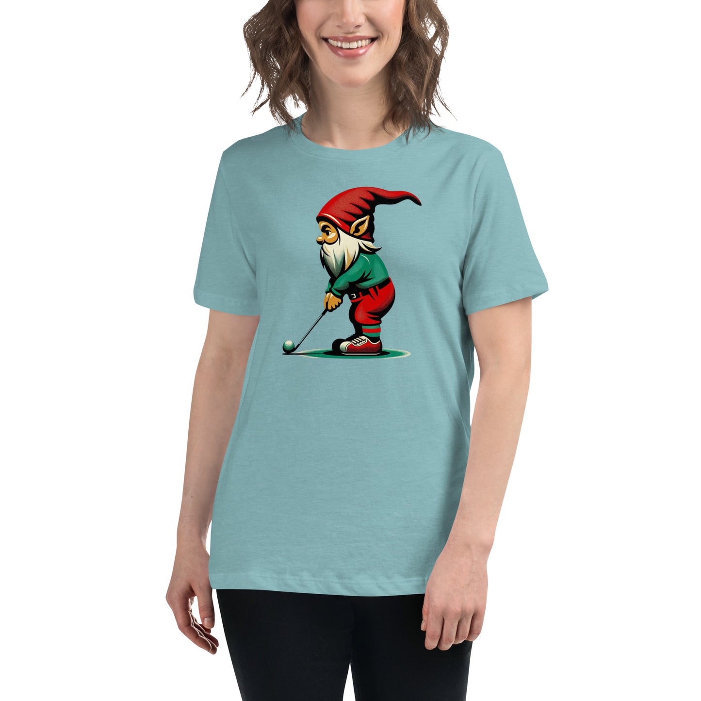 Golfing Gnome Women's Relaxed T-Shirt