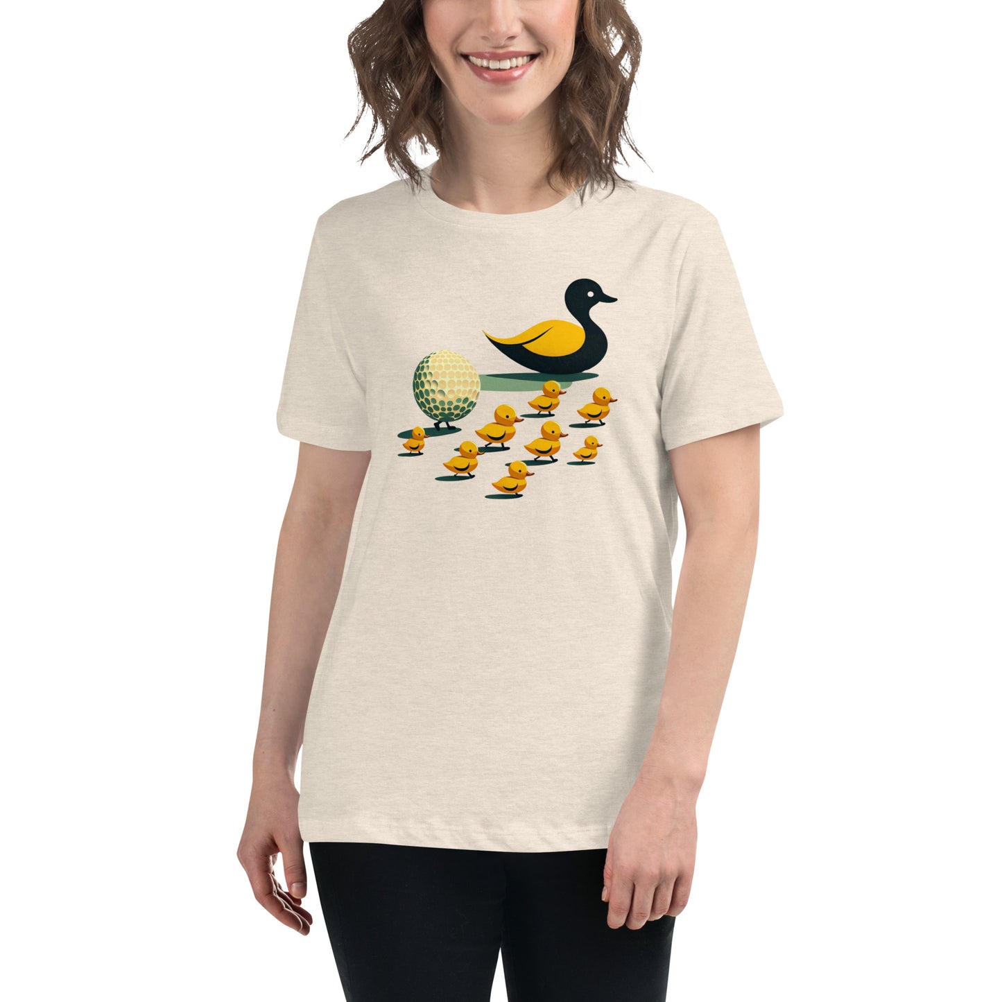 Golf Girl Minimalist Duckling Divot - Women’s Relaxed T-Shirt