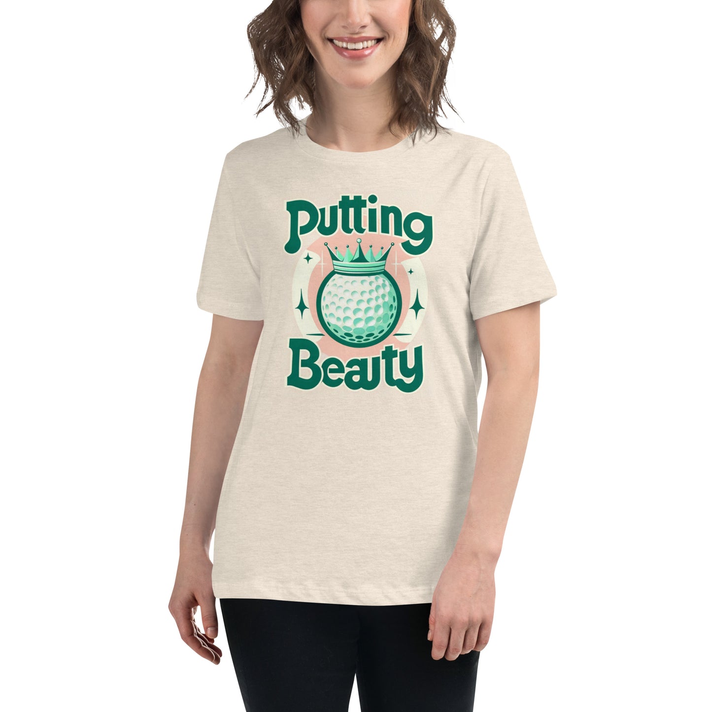 Putting Beauty Women's Golf Relaxed T-Shirt