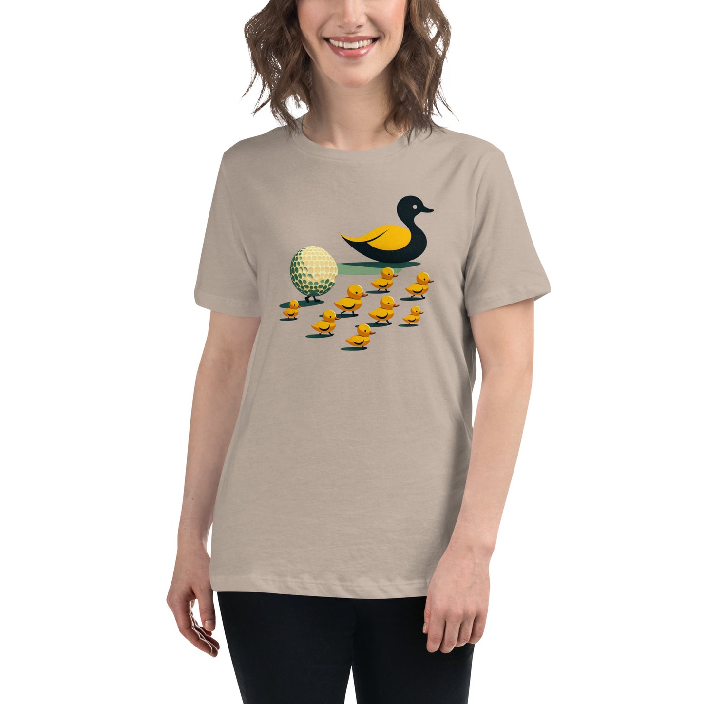 Golf Girl Minimalist Duckling Divot - Women’s Relaxed T-Shirt