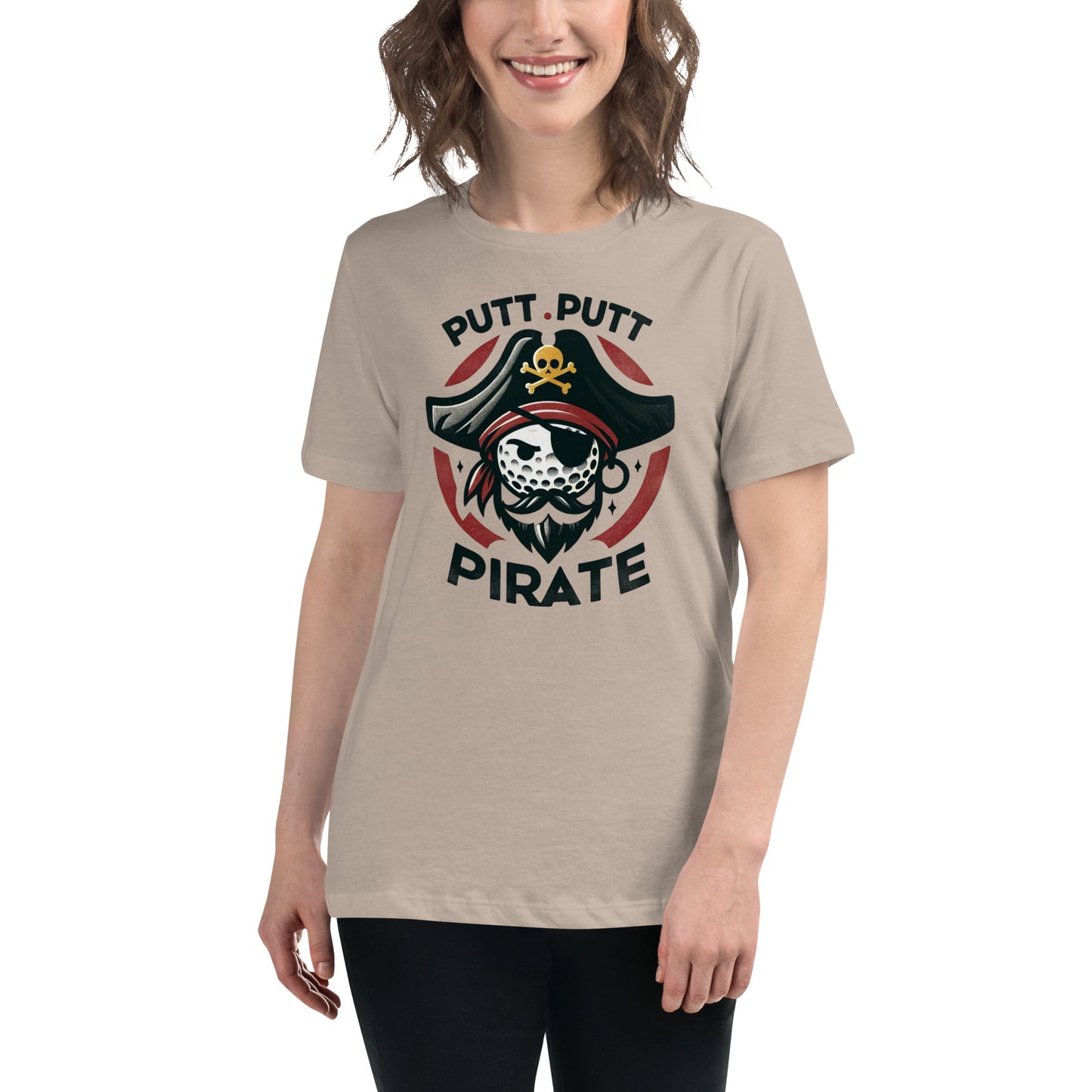 Putt Putt Pirate Women's Golf Relaxed T-Shirt