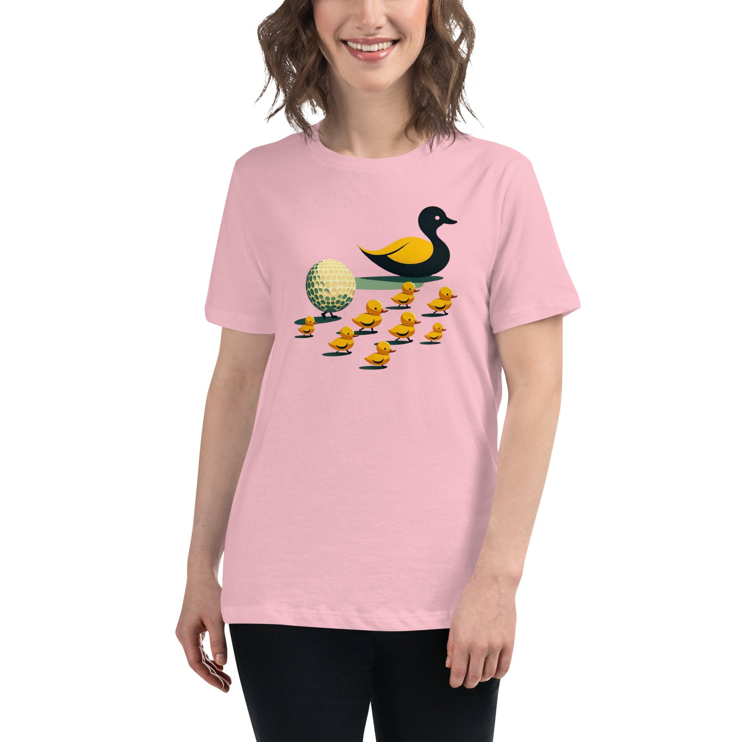 Golf Girl Minimalist Duckling Divot - Women’s Relaxed T-Shirt