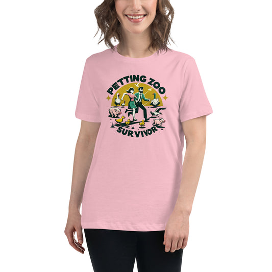 Petting Zoo Survivor Graphic Women's Relaxed T-Shirt