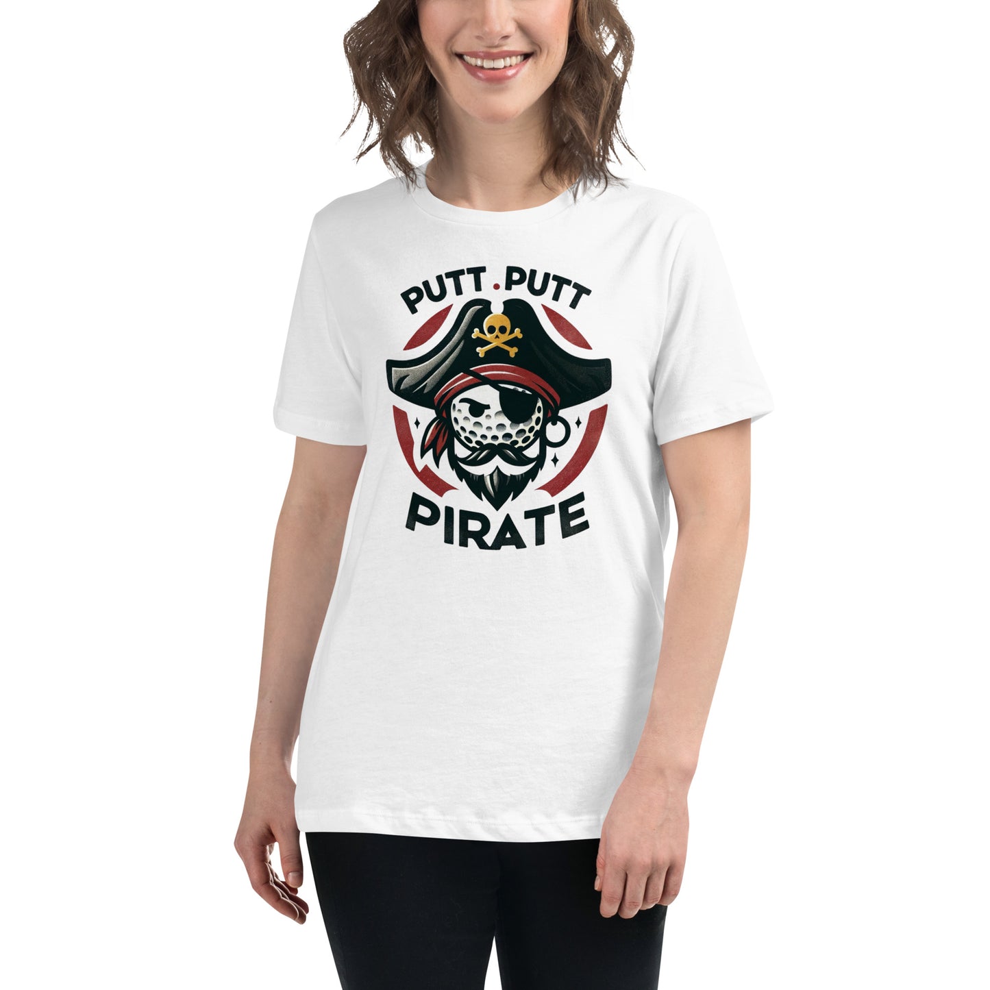 Putt Putt Pirate Women's Golf Relaxed T-Shirt